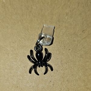 Black Spider Charm Pendant